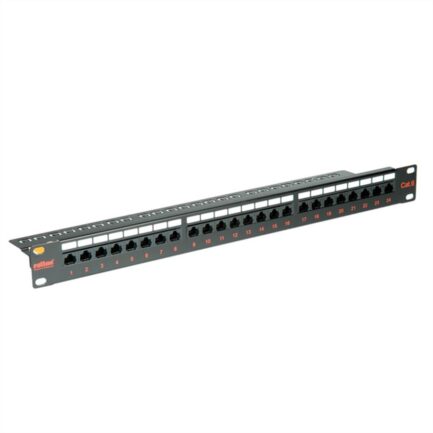 Roline Patchpanel 24p CAT6 UTP - Black - (26.11.0362)