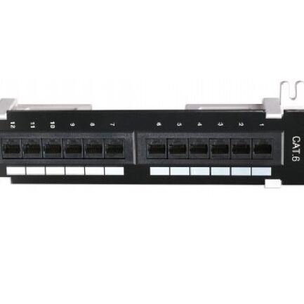 Intellinet PATCHPANEL 12 PORT CAT6 UTP ΜΑΥΡΟ ΕΠΙΤΟΙΧΟ - (560269)