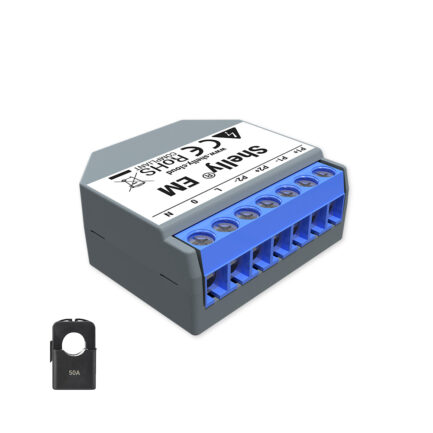 Shelly EM + 50A Clamp - WiFi Energy Meter and Contactor Control