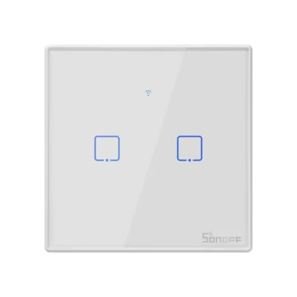 SONOFF T2 - 2 Buttons Smart Glass Wall Switch (T2EU2C-TX)